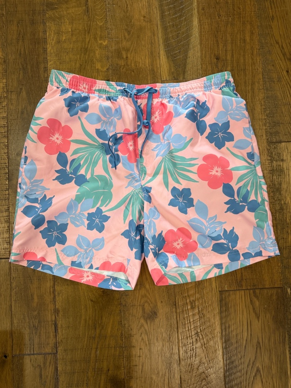 Southern Proper Pink Floral Swim Trunks